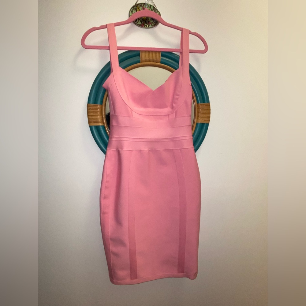 Pink Bandage Bodycon Dress